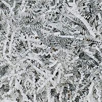 Worlds Crinkle Cut Paper Shred for Packing Filler Gift Wrap Basket Filler Colored Crinkle Paper 2LB White&Silver