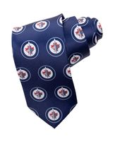 NHL Men's All Over Team Logo Neck Tie (Winnipeg Jets)