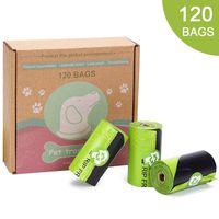 Jtedzi Dog Waste Bags, Biodegradable Extra Thick and Strong Poop Bag for Dog, Guaranteed Leak-Proof Easy Tear, Premium Lavender Scented Green Eco-Friendly, 15 Doggy Bags Per Roll, 9"x13"