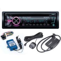 Sony MEX-GS620BT CD Receiver with Bluetooth and Sirius XM Tuner and Steering Wheel Control Interface Bundle