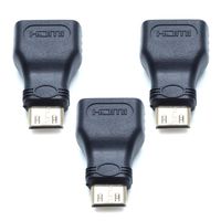 Dasunny Mini HDMI Adapter Mini HDMI to HDMI Adapter, 3 Packs