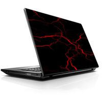 15 15.6 inch Laptop Notebook Skin vinyl Sticker Cover Decal Fits 13.3" 14" 15.6" 16" HP Lenovo Apple Mac Dell Compaq Asus Acer Red Lightning Bolts Electric