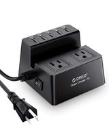 ORICO Desktop Power Strip, 2 Outlet 5 USB Charging Station, 5FT Extension Cord for Office,Dorm Room and Nightstand