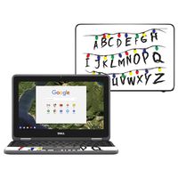 MightySkins Skin Compatible with Dell Chromebook 11" 3180 - Stranger Alphabet | Protective, Durable, and Unique Vinyl Decal wrap Cover | Easy to Apply, Remove, and Change Styles | Made in The USA