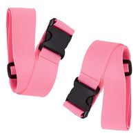 BlueCosto Luggage Straps Suitcase Belt Travel Accessories, 2-Pack, Pink