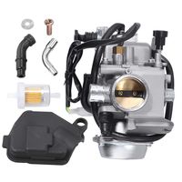 Carburetor for Honda Rancher 350 TRX350FE TRX350FM 4x4 2004 2005 2006 ATV Replacement Carb Assembly w/Fuel Filter Bolts