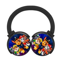 Mobile Wireless Bluetooth Pat-PAW Various Over Ear Headphones Black