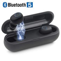 Wireless Earbuds, Wireless Headphones,Hands-Free Calling Earphones Sport Driving Earbuds Bluetooth 5.0 Built-in-Mic&Charging Case Compatible phoneX/8/7 Android (Black)