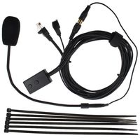 TENQ 8 Pin finger PTT Hands-free Microphone with 8 Pin Microphone Speaker Splitter Adapter for KENWOOD TM261 TM271 TM281 TM471 TM461 TM481