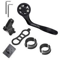 JIANKUN Bike Computer Combo Out Front Mount for Garmin Edge,Smart Phone,Front Bike Light and Gopro Sports Camera, for Garmin Edge Series,Compatible with 22.2/25.4/31.8mm Handlebar (Black)