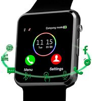 Smart Watch,Android Smart Watches for Men Women Teens with SIM SD Card Slot SmartWatch Compatible Android Samsung iPhone Watch with Call Text Camera Pedometer Bluetooth Watches