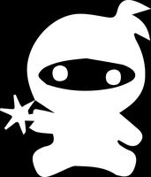 USCLIFESYLE Baby Baby Ninja On Board (White) (Set of 2) Premium Waterproof Vinyl Decal Stickers for Laptop MacBook Phone Tablet Helmet Car Window Bumper Mug Tuber Cup Door Wall Decoration