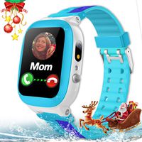 iFunplus Smart Watch for Kids with GPS Tracker - Kids Waterproof Smartwatch Phone Boys Girls HD Two-Way Call SOS Touchscreen Camera Game Alarm Clock Gizmo Watch Students Learning Toy Birthday