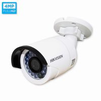 Hikvision DS-2CD2042WD-I (4MM) Outdoor Mini Bullet Camera, 4MP, H.264, Day/Night, Wide Dynamic Range, IR to 30M, POE/12VDC, 4 mm Lens