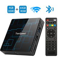 Android TV Box 9.0 4GB RAM 64GB ROM Smart TV Box RK3318 USB 3.0 Ultra HD 4K HDR Dual Band WiFi 2.4GHz 5.8GHz BT 4.1 Set Top Box Streaming Media Player