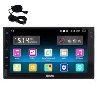 EinCar Double Din 7 Inch Android 6.0 Indash Car Stereo Touch Screen with GPS Navigation Audio Receiver - AM/FM/RDS Radio Support WiFi Bluetooth Mirror Link + Free External Microphone