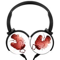 Hidui Heavy Bass Headphone Anime Warrior Surround Sound High Fidelity Stereo Rotation Axis Design Portable Wired Headset For Adult'S Or Child'S