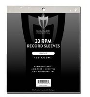 2000 (20 Packs) 12" 33 RPM Record Outer Sleeves - INDUSTRY STANDARD - 12 3/4" X 13".