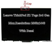 New Replacement 14" WQHD (2560x1440) LCD Screen IPS LED Display + Touch Digitizer + Touch Control Board + Bezel Frame Assembly for Lenovo Thinkpad X1 Yoga 3rd Gen 01YT250
