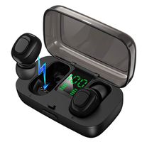Luisport IPX5 Waterproof Bluetooth Headphones Earphones,Wireless Headphones Earbuds Earphones Cordless Headphones Gym Headphone (2-E-Black1)