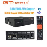 GTMEDIA V9 Super Satellite Receiver DVB-S2 Full HD 1080P Support H.265 PowerVu DRE & Biss Key Built-in WiFi