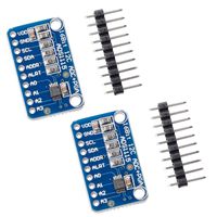 Qunqi 2Packs ADS1115 16Bit 4 Channel I2C IIC ADC Module Precised Analog-to-Digital Digital ADC Converter for Arduino Raspberry Pi