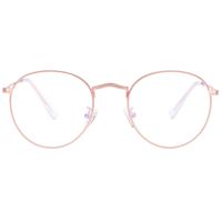 Blue Light Blocking Glasses for Women Man Round Metal Anti Blue Ray for Computer Harmful Ray UV Blocker Gaming Glasses