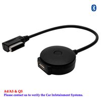 AMI Bluetooth Adapter Compatible with Audi Media-in Interface MMI MDI Bluetooth Adapter with 4.0 CSR Chipset Multimedia Music Streaming Enjoy Hi-Fi Music USB Flash Charger