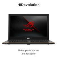 Gaming Laptop Computer, HIDevolution ASUS ROG Zephyrus M GM501GS 15.6" FHD 144Hz, 2.2 GHz i7-8750H, GTX 1070, 16GB DDR4/2666MHz RAM, PCIe 256GB SSD + 1TB SSHD, Authorized Performance Upgrades & Warran