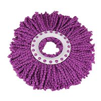 Elevin(TM) New Replacement 360 Rotating Head Easy Magic Microfiber Spinning Floor Mop Head (Purple)