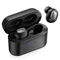 iTeknic Bluetooth 5.0 Headphones, True Wireless Earbuds Deep Bass HiFi Sound, IPX7 Waterproof TWS Stereo Sports Earbuds, in-Ear Binaural Call Headphones with Charging Case, Built in Mic