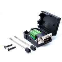 Oiyagai DB15 3+6 D-SUB VGA Male 3Row 15Pin Connector Adaptor Screw Terminal Breakout Board Free Welding