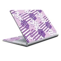 MightySkins Skin Compatible with Microsoft Surface Book 2 13" (2017) - Purple Pentagon | Protective, Durable, and Unique Vinyl Decal wrap Cover | Easy to Apply, Remove | Made in The USA