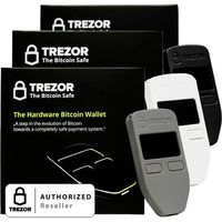 Variety Pack Black, Grey, and White Satoshi Labs Trezor Safe Wallet for bitcoin storage offline wallet safe BTC Litecoin LTC Namecoin Dogecoin Dash