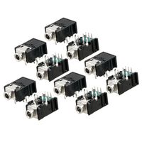 uxcell 10 Pcs DIP PCB Mount 11 Pins Female 3.5mm Stereo Audio Jack Socket