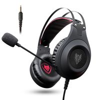 SevenAndEight Gaming Headset, NUBWO 3.5mm Surround Stereo Wired Gaming Headphones with Microphone and Volume Control for PC/Ps4/Xbox one/Phone/Laptop (Black 3.5mm Plug)