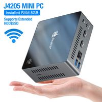 J4205 Mini PC Desktop 8G,Windows 10 64-bit/8GB/128GB,Intel Apollo Lake Pentium J4205 (up to 2.6GHz), Support 4K/Intel HD Graphics 505 4K Desktop Mini PC 1000Mbps/LAN 2.4+5.8GHz Dual Band WiFi