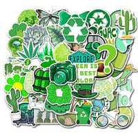 Vsco Stickers for Water Bottle, Hydro Flask Stickers Vsco for Teens, Perfect for Laptop, Hydro Flask, Phone, Luggage,Guitar, Skateboard (Green)