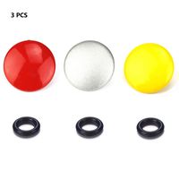 LXH 3 Packs Cmaera Metal Bulged Surface Soft Release button Finger Touch for Fujifilm XT20 X100F X-T2 X100T X-PRO2 X-T10 X-PRO1 X-E2S X100 X100S X10 X20 X30 X-E1 X-E2 STX-2 (Red+Silver+Yellow)