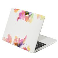 TOP CASE MacBook Pro 13 inch Case 2019 2018 2017 2016 Release A2159 A1989 A1706 A1708, Floral Pattern Graphics Rubberized Hard Case Compatible MacBook Pro 13" W/WO Touch Bar - Violet Reflection