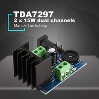 TDA7297 Super Mini DC 6-18V Power Amplifier Board Module Dual Channel Electronic DIY Tool Audio Amplify Volume Adjustable