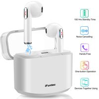 Wireless Earbuds Stereo Bluetooth Headphones with Charging Case Mini in-Ear Earphones Built-in Mic Noise Canceling Sweatproof Sports Wireless Headphone Bluetooth Earbud