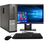 Dell Optiplex 9020 SFF Computer Desktop PC, Intel Core i5 Processor, 16GB Ram, 2TB Hard Drive, WiFi, Bluetooth 4.0, DVD-RW, 24" LCD Monitors Windows 10 Pro (Renewed)
