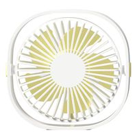 Fine Small Personal USB Desk Fan,3 Speeds Portable Desktop Ultra-Quiet Table Cooling Fan Powered 360° Rotatable Handheld Fan,for Home Office Car Outdoor Travel (White)