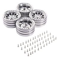 4PCS 6 Colors 1/10 Simulated Climbing Car 1.9 Inch Metal Lock Tire Wheel Weighted Wheel Aluminum Wheels Rims for 1/10 RC Crawler Axial SCX10 SCX10 II 90046 Traxxas TRX4 D90 Alloy 1.9 Beadlock