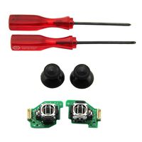 Repair Set Right Or Left 3D Analog Stick Joystick +3D Analog Mushroom Cap+2pcs Screw Driver for Wii U Controller