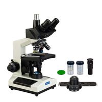 OMAX 40X-2000X Trinocular Laboratory Compound LED Microscope with Phase Contrast Kit