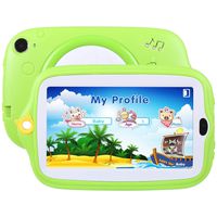Aosituopu Kids Education Tablet PC, 7.0 inch, 512MB+8GB, Android 4.4 Allwinner A33 Quad Core, WiFi/Bluetooth(Orange) (Color : Green)