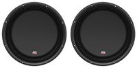 (2) MTX 3512-04S 12" 1200 Watt Shallow Car Audio Subwoofers Slim Subs SVC 4-ohm