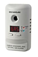 Universal Security Instruments M Series Plug-In Carbon Monoxide and Natural Gas Alarm with 9 -Volt Battery Backup, Model MCND401B